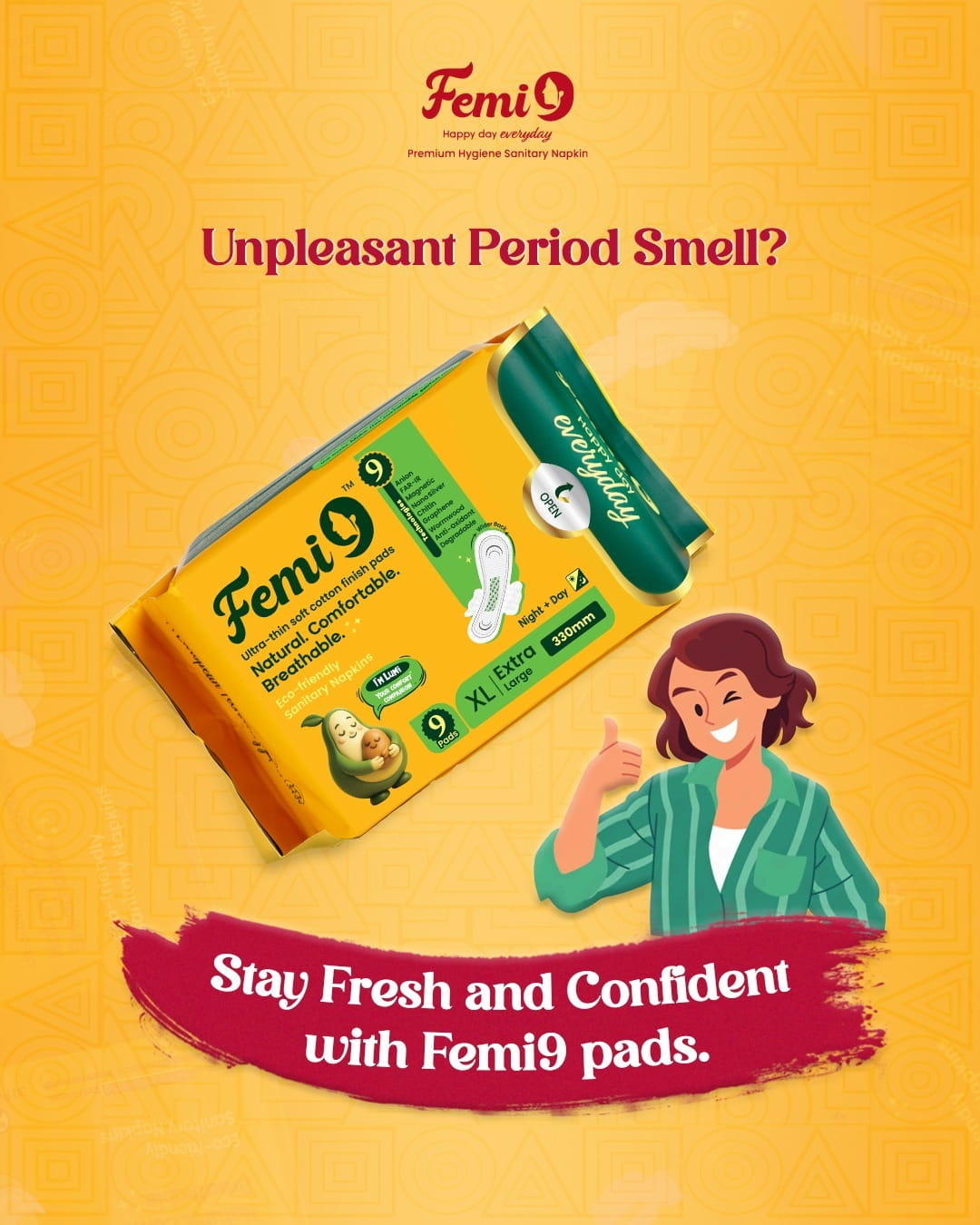 Femi9 Menstrual Hygiene Sanitary Pads