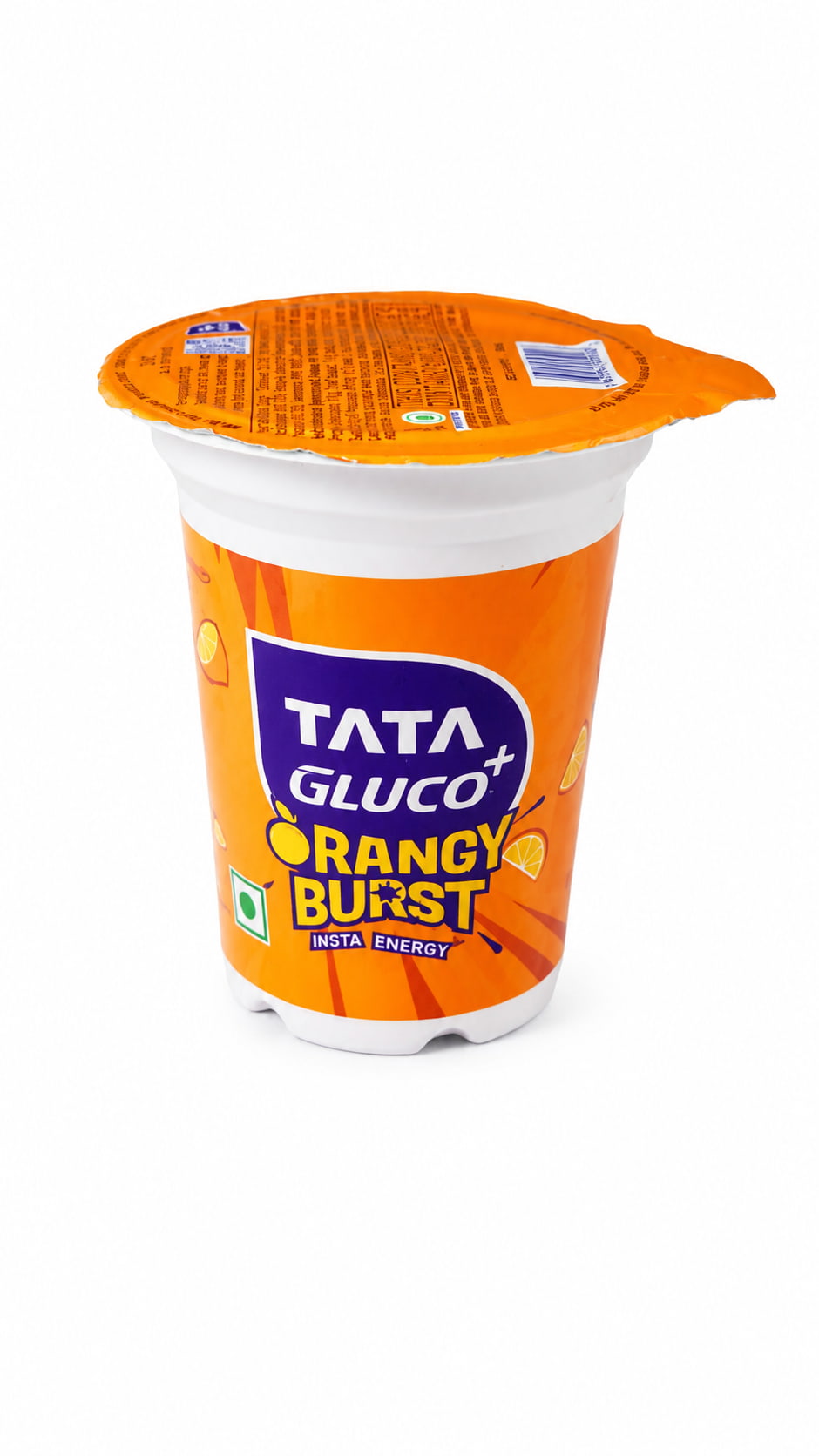Tata Gluco+ Orangy Burst Jelly Drink – Instant Energy (Pack of 10)