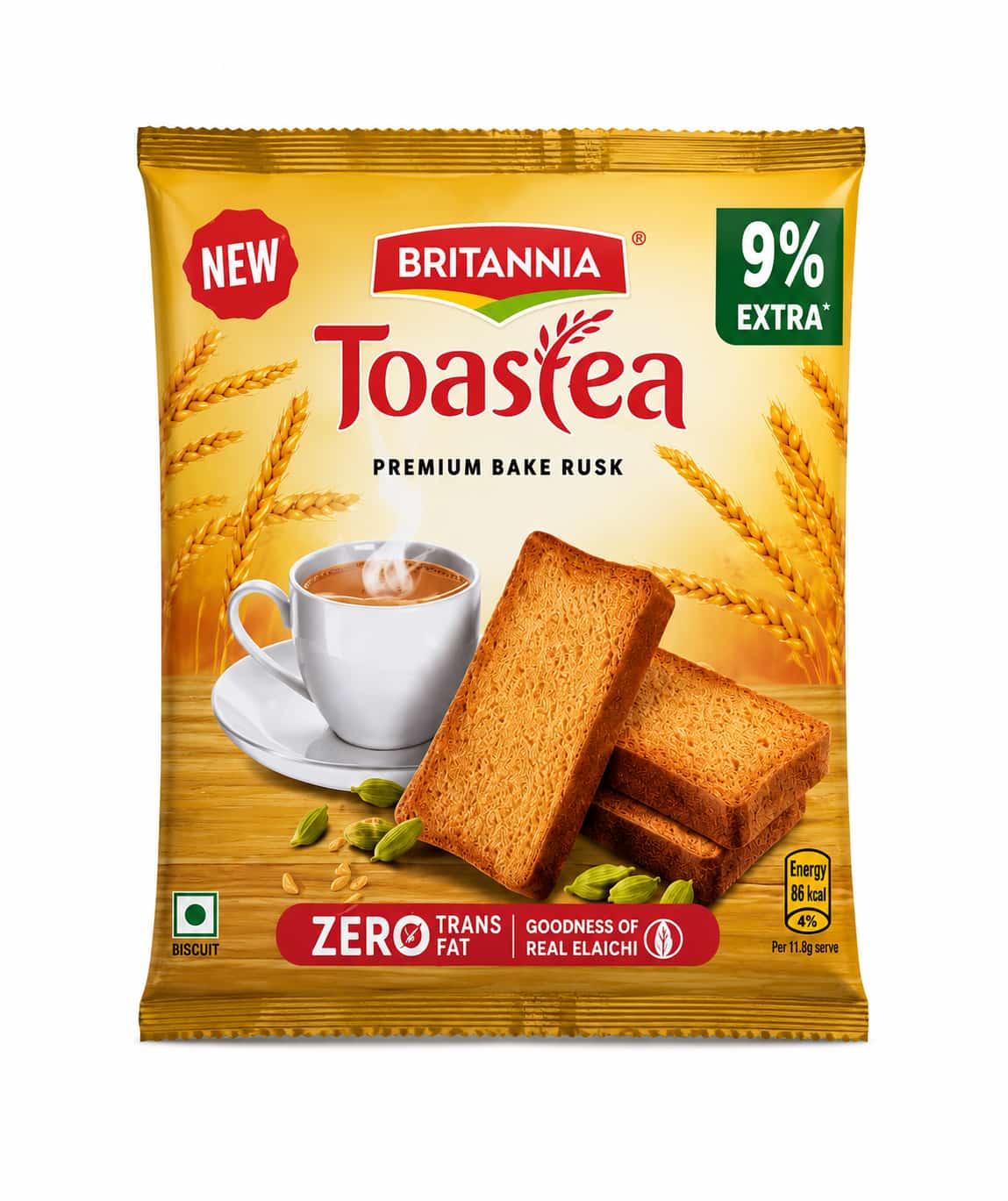 Britannia Toastea Premium Bake Rusk (Pack of 3)