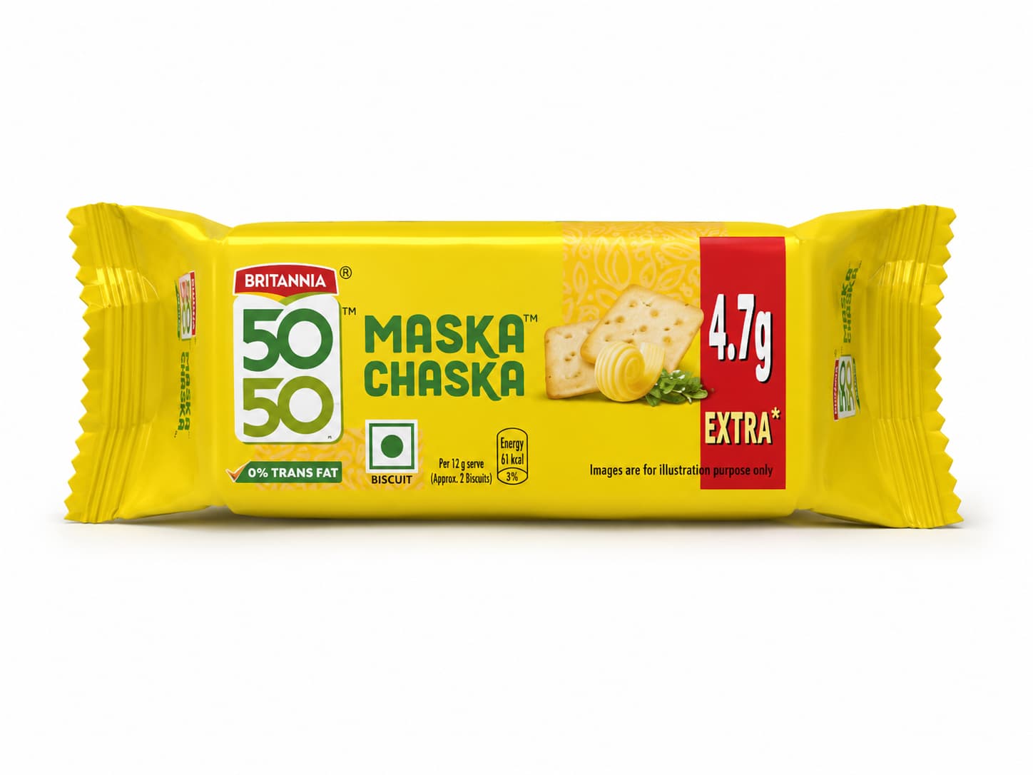 Britannia 50-50 Maska Chaska Biscuits (PACK OF 4)