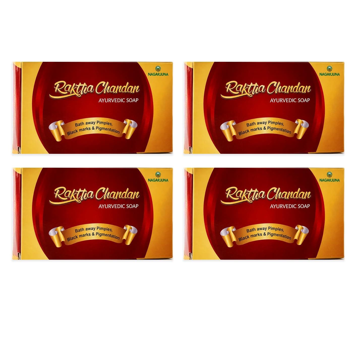 RAKTHA CHANDAN SOAP (Pack of 4)