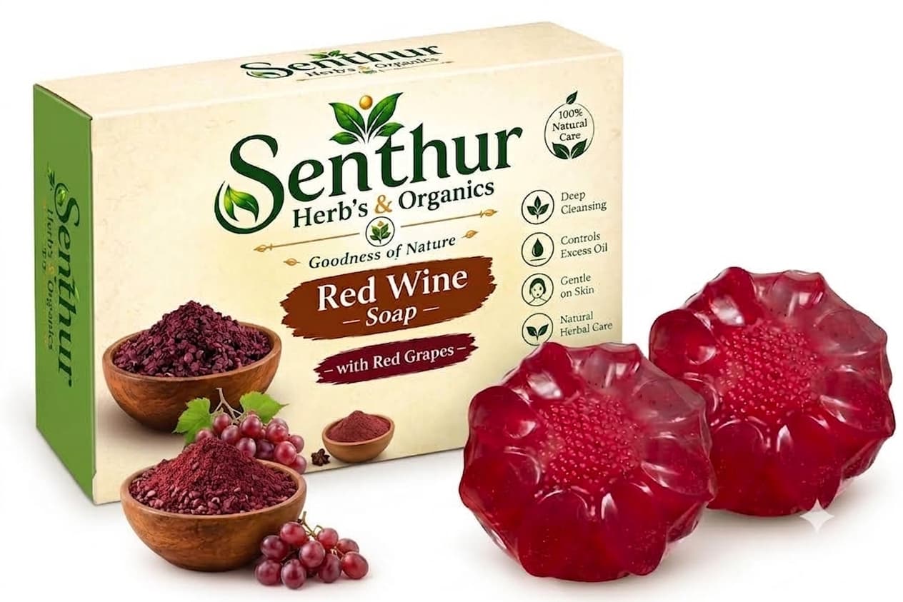 Senthur Herbs Red Wine Soap