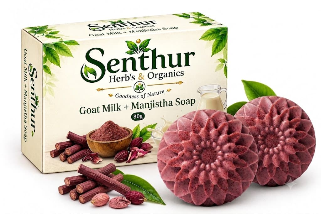 Senthur Herbs Goat Milk + Manjistha Soap