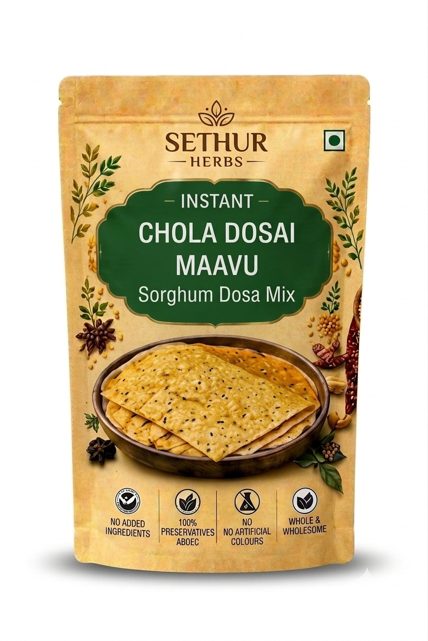 Sethur Herbs Instant Chola Dosai Maavu – Sorghum Dosa Mix