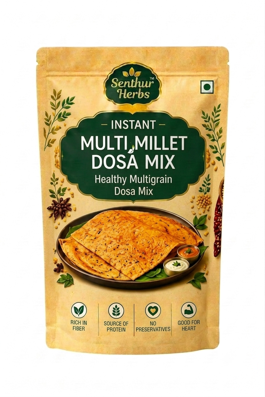 Senthur Herbs Instant Multi Millet Dosa Mix – Healthy Multigrain Dosa Mix