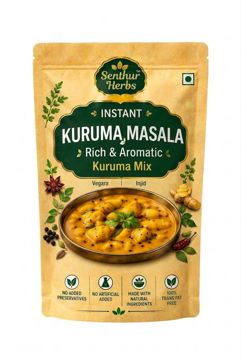 Senthur Herbs Instant Kuruma Masala – Rich & Aromatic Kuruma Mix