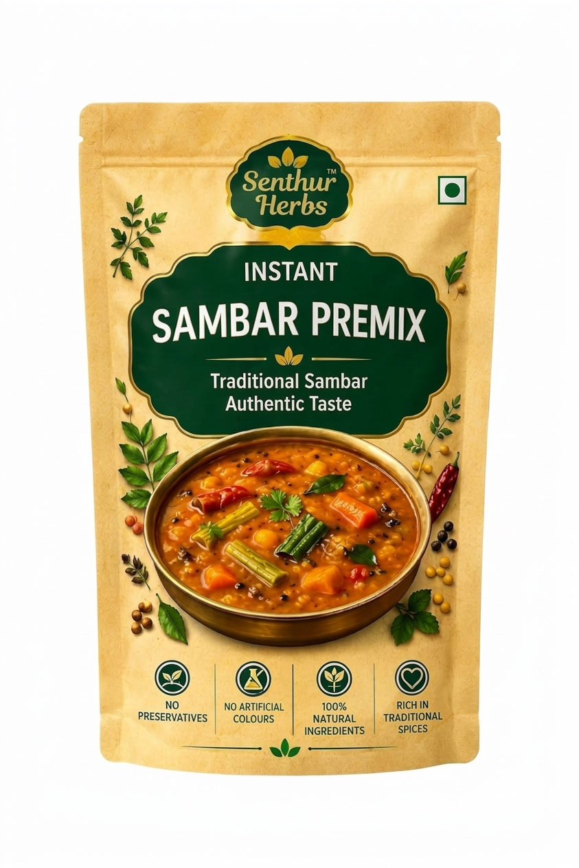 Senthur Herbs Instant Sambar Premix – Traditional Sambar Authentic Taste Product Type