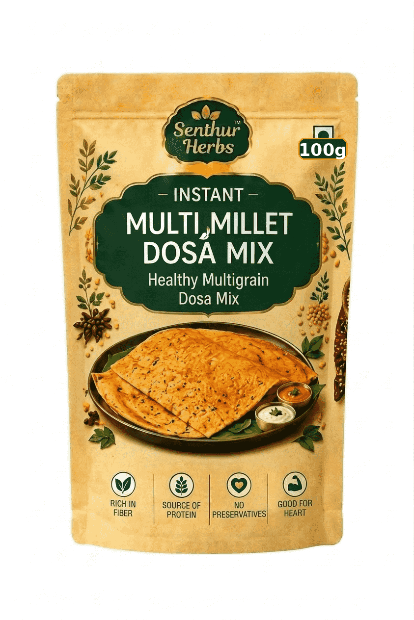 Senthur Herbs Instant Multi Millet Dosa Mix – Healthy Multigrain Dosa Mix