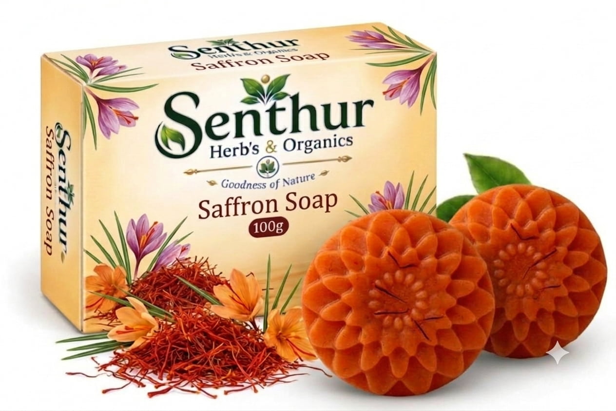 Senthur Herb’s & Organics Saffron Soap