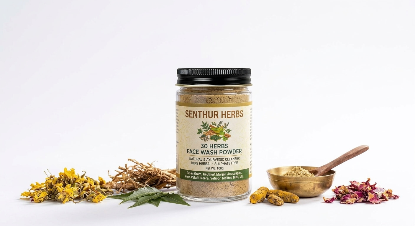 Senthur Herbs 30 Herbs Face Wash Powder