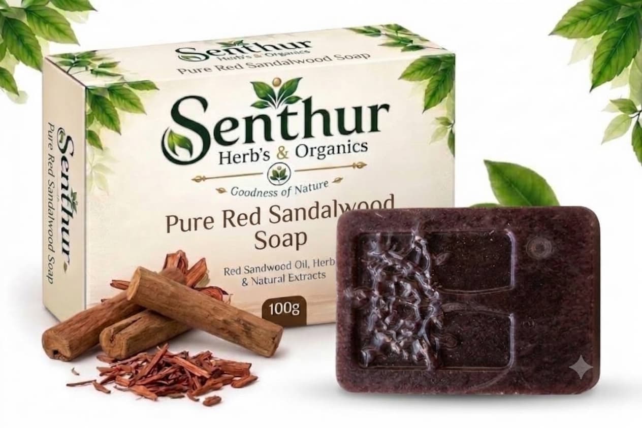 Senthur Herb’s & Organics Pure Red Sandalwood Soap