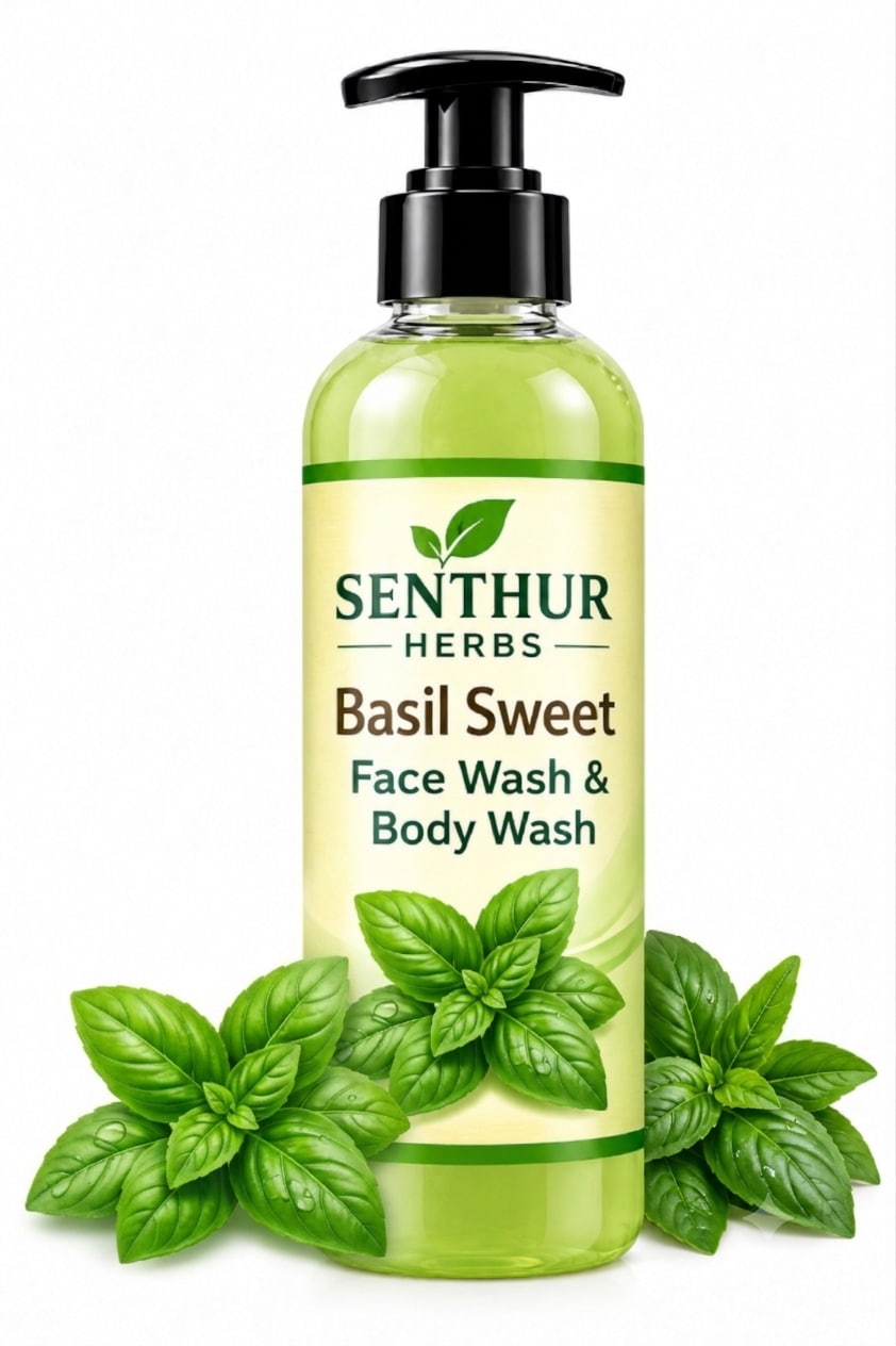 Senthur Herbs Basil Sweet Herbal Face Wash & Body Wash